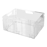 Maxbell Foldable Desktop Storage Basket Folding for Office Supplies Bathroom Cabinet L