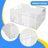 Maxbell Foldable Desktop Storage Basket Folding for Office Supplies Bathroom Cabinet L