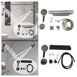 Maxbell Double Shower Heads for Couples Handheld Showerhead for Valentine's Day Home Electroplating