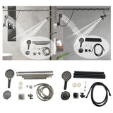 Maxbell Double Shower Heads for Couples Handheld Showerhead for Valentine's Day Home Electroplating