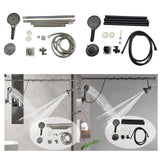 Maxbell Double Shower Heads for Couples Handheld Showerhead for Valentine's Day Home Electroplating