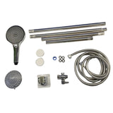 Maxbell Double Shower Heads for Couples Handheld Showerhead for Valentine's Day Home Electroplating