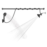 Maxbell Double Shower Heads for Couples Handheld Showerhead for Valentine's Day Home Black