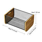 Maxbell Kitchen Fruit Basket Decorative Wire Storage Basket for Table Counter Office L