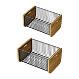Maxbell Kitchen Fruit Basket Decorative Wire Storage Basket for Table Counter Office L