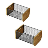 Maxbell Kitchen Fruit Basket Decorative Wire Storage Basket for Table Counter Office L