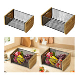 Maxbell Kitchen Fruit Basket Decorative Wire Storage Basket for Table Counter Office L
