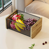 Maxbell Kitchen Fruit Basket Decorative Wire Storage Basket for Table Counter Office M