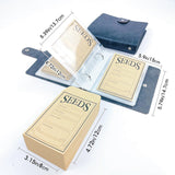 Maxbell Seed Storage Organizer Binder Samples Bags for Vegetable Plants Garden Seeds Black