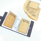 Maxbell Seed Storage Organizer Binder Samples Bags for Vegetable Plants Garden Seeds Black