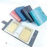 Maxbell Seed Storage Organizer Binder Samples Bags for Vegetable Plants Garden Seeds Pink