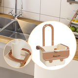 Maxbell Food Waste Strainer Mesh Strainer Multifunction Corner Hanging Sink Strainer Khaki