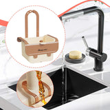 Maxbell Food Waste Strainer Mesh Strainer Multifunction Corner Hanging Sink Strainer Khaki