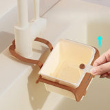 Maxbell Food Waste Strainer Mesh Strainer Multifunction Corner Hanging Sink Strainer Khaki