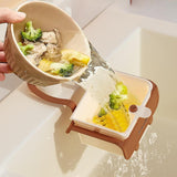 Maxbell Food Waste Strainer Mesh Strainer Multifunction Corner Hanging Sink Strainer Khaki