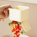 Maxbell Food Waste Strainer Mesh Strainer Multifunction Corner Hanging Sink Strainer Khaki