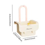 Maxbell Food Waste Strainer Mesh Strainer Multifunction Corner Hanging Sink Strainer White