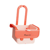 Maxbell Food Waste Strainer Mesh Strainer Multifunction Corner Hanging Sink Strainer Orange Pink