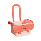 Maxbell Food Waste Strainer Mesh Strainer Multifunction Corner Hanging Sink Strainer Orange Pink