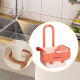 Maxbell Food Waste Strainer Mesh Strainer Multifunction Corner Hanging Sink Strainer Orange Pink
