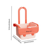 Maxbell Food Waste Strainer Mesh Strainer Multifunction Corner Hanging Sink Strainer Orange Pink