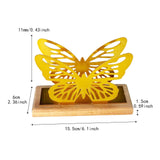 Maxbell Butterfly Napkin Holder for Table Tissue Dispenser for Home Hotel Kitchen Gold