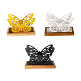 Maxbell Butterfly Napkin Holder for Table Tissue Dispenser for Home Hotel Kitchen Gold