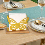Maxbell Butterfly Napkin Holder for Table Tissue Dispenser for Home Hotel Kitchen Gold