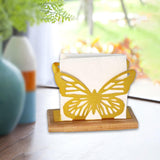 Maxbell Butterfly Napkin Holder for Table Tissue Dispenser for Home Hotel Kitchen Gold