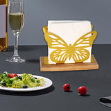 Maxbell Butterfly Napkin Holder for Table Tissue Dispenser for Home Hotel Kitchen Gold