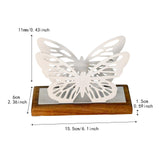Maxbell Butterfly Napkin Holder for Table Tissue Dispenser for Home Hotel Kitchen White