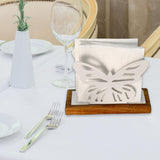 Maxbell Butterfly Napkin Holder for Table Tissue Dispenser for Home Hotel Kitchen White