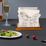 Maxbell Butterfly Napkin Holder for Table Tissue Dispenser for Home Hotel Kitchen White