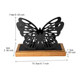 Maxbell Butterfly Napkin Holder for Table Tissue Dispenser for Home Hotel Kitchen Black