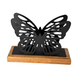 Maxbell Butterfly Napkin Holder for Table Tissue Dispenser for Home Hotel Kitchen Black