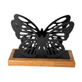 Maxbell Butterfly Napkin Holder for Table Tissue Dispenser for Home Hotel Kitchen Black