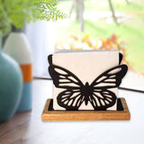 Maxbell Butterfly Napkin Holder for Table Tissue Dispenser for Home Hotel Kitchen Black