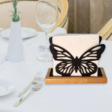 Maxbell Butterfly Napkin Holder for Table Tissue Dispenser for Home Hotel Kitchen Black