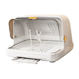 Maxbell Baby Bottle Drying Rack Nursing Bottle Storage Box for Home Cups Accessories White Large