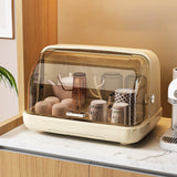 Maxbell Baby Bottle Drying Rack Nursing Bottle Storage Box for Home Cups Accessories Light Khaki Medium