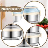 Maxbell Sealed Lunch Carrier Stainless Steel Bento Lunch Container for Worker Hiking Blue