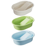 Maxbell Washboard Basin Multifunction Space Saving Washtub for Clothes Bathroom Home White