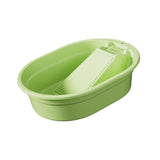 Maxbell Washboard Basin Multifunction Space Saving Washtub for Clothes Bathroom Home Green