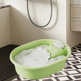 Maxbell Washboard Basin Multifunction Space Saving Washtub for Clothes Bathroom Home Green