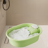 Maxbell Washboard Basin Multifunction Space Saving Washtub for Clothes Bathroom Home Green