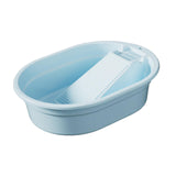Maxbell Washboard Basin Multifunction Space Saving Washtub for Clothes Bathroom Home Blue