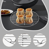 Maxbell Stainless Steel Steamer Rack Portable Steam Rack for Buffet Home Use Outdoor 21 cmx1.8 cm