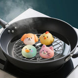 Maxbell Stainless Steel Steamer Rack Portable Steam Rack for Buffet Home Use Outdoor 21 cmx1.8 cm