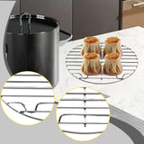 Maxbell Stainless Steel Steamer Rack Portable Steam Rack for Buffet Home Use Outdoor 21 cmx1.8 cm