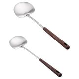 Maxbell Stainless Steel Wok Spatula Easy to Clean Cooking Utensil for Kitchen Frying 35cmx10.7cm